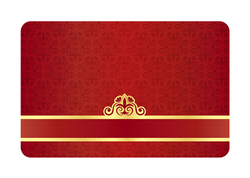 Ornate decorative floral card vector 04