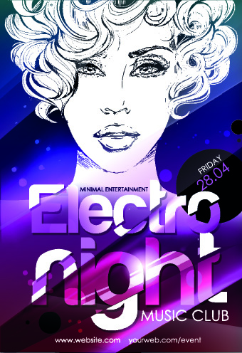 Poster travel design elements vector 01