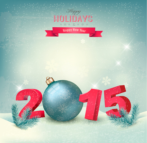 new year holiday background 2015 