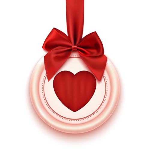Romantic Valentine gift cards 07 vectors