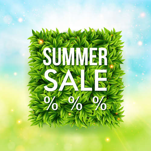 summer shiny sale background vector background 