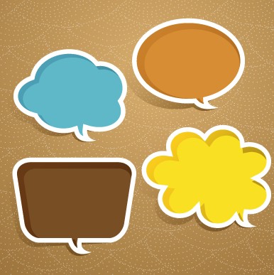 Creative speech bubble for your text design vector 03
