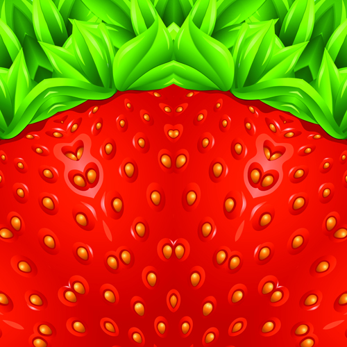 summer strawberry background vector background 