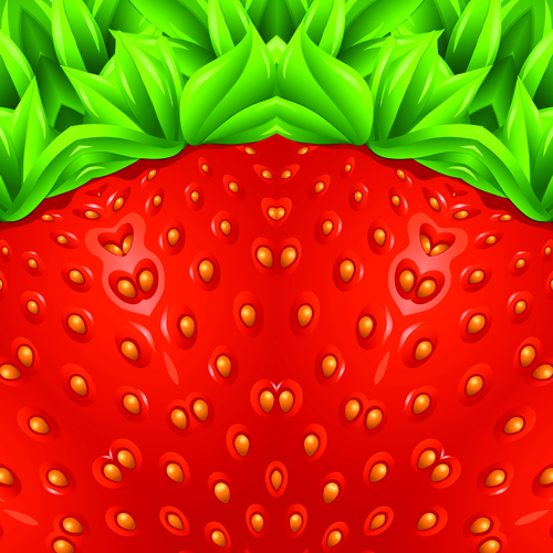 y summer background vector material 02 Strawberry summer background vector material 02