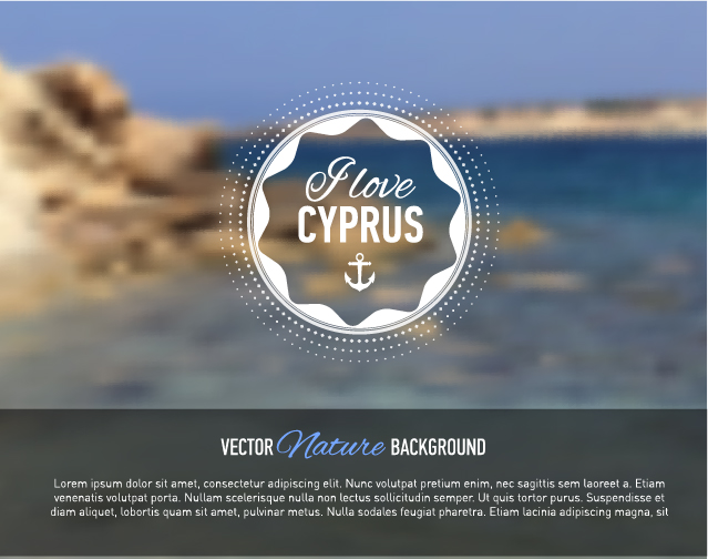 Summer sea blurs background vector material 08