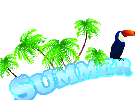 Summer Tourism illustration vector 03