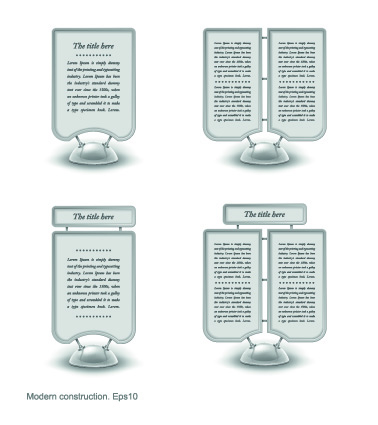 Modern banner web design elements vector 01