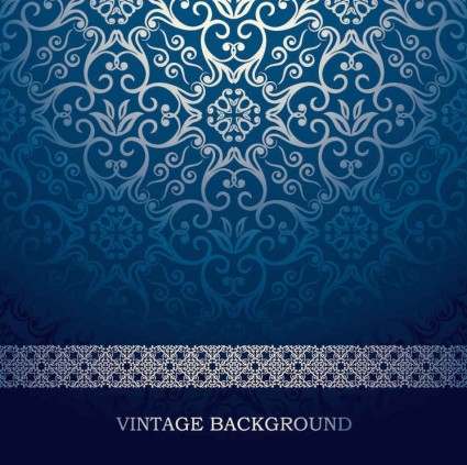 pattern european blue background 