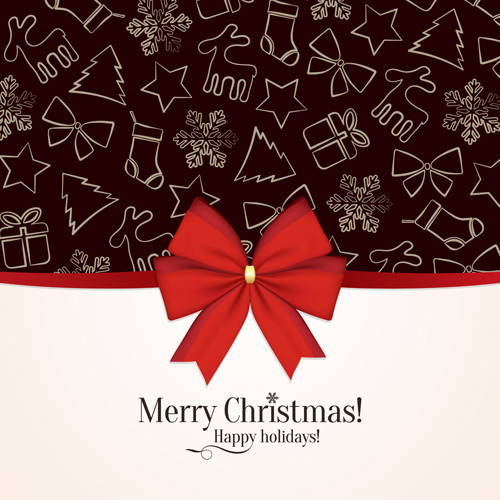 Beautiful christmas background set 01
