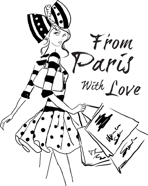 Hand drawn Fashion design elements vector 01