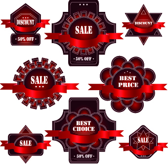 Exquisite labels decorative design vector illustration 05
