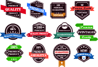 Exquisite labels decorative design vector illustration 06