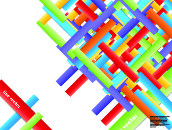 Lines vector background set 03