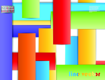 Lines vector background set 04