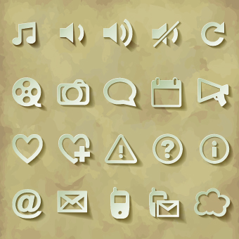 paper icons Icon vector 