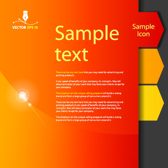 Set of Colorful stripes vector 01
