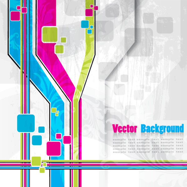 vector background of Abstract Colorful art 03