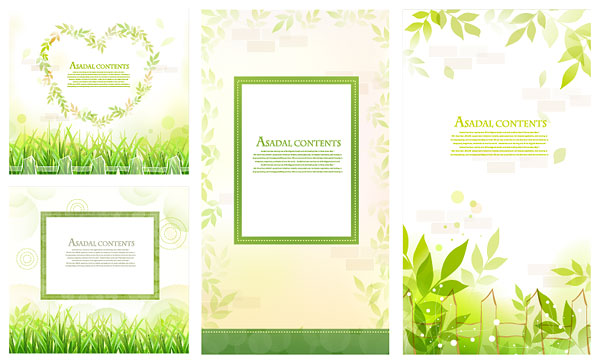 Fresh green Border vector