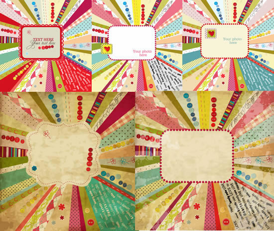 Flower border background vector