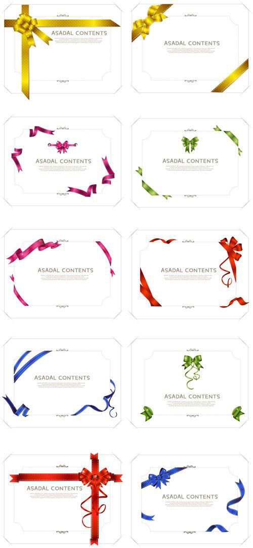 Ribbon frames frames vector