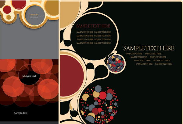 Circular concise background art vector