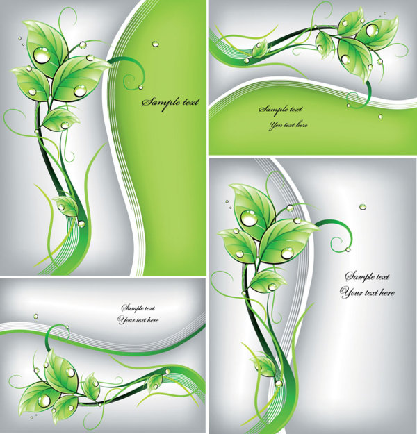 Green plants design vector