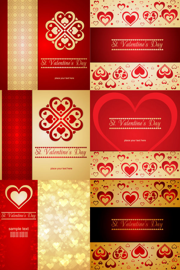 Heart shaped pattern background