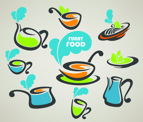 food logos creative design vector 04 Abstract food logos creative design vector 04