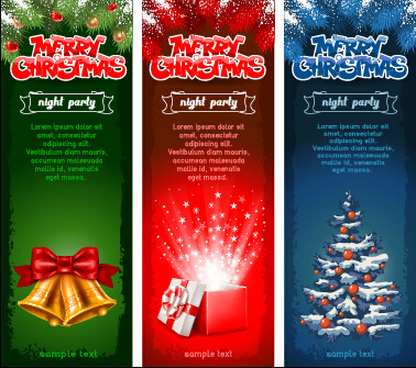 party night christmas banner 
