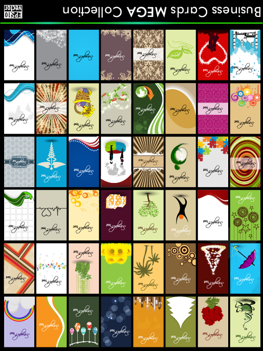 Business cards creative design collection 01