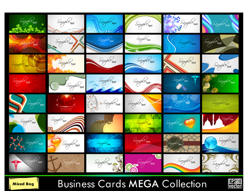 Business cards creative design collection 02