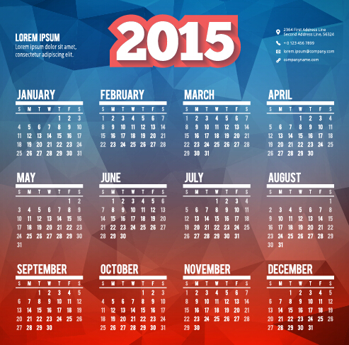 classic calendar 2015 