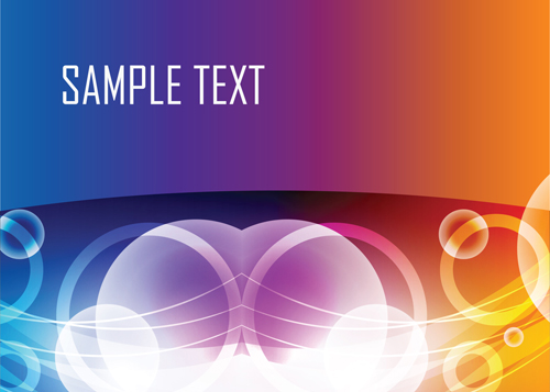 Colored gradual change with abstract background vector 11