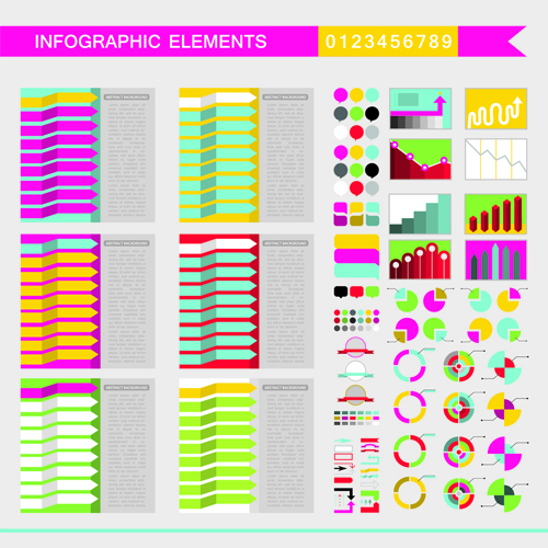 fographic element vector material 05 Creative infographic element vector material 05