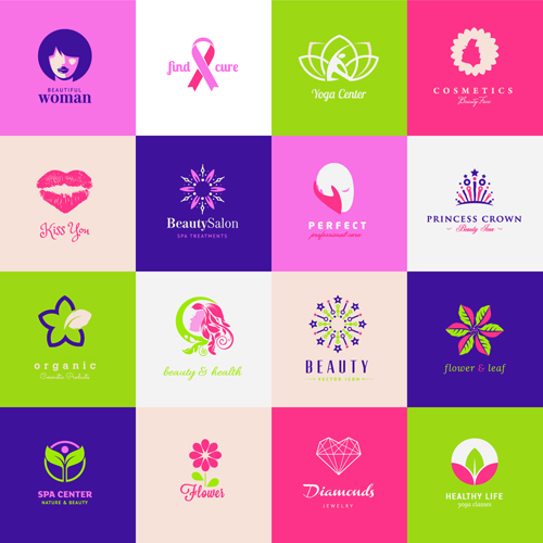 l and healthcare logos vector set 01 Creative medical and healthcare logos vector set 01