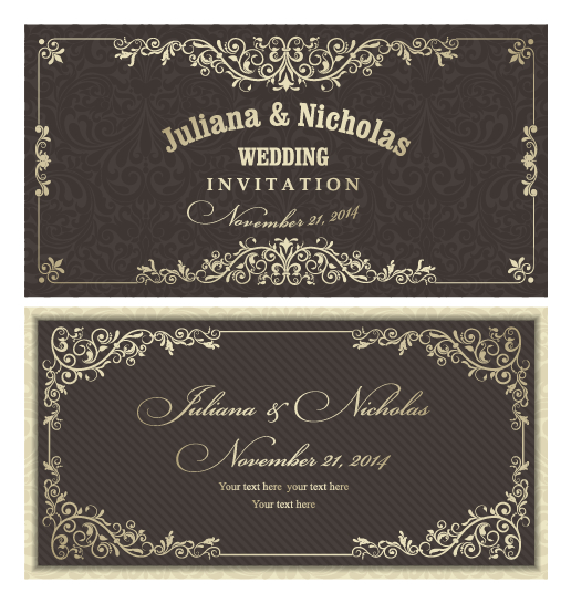 wedding pattern invitation cards invitation decorative pattern decorative card 