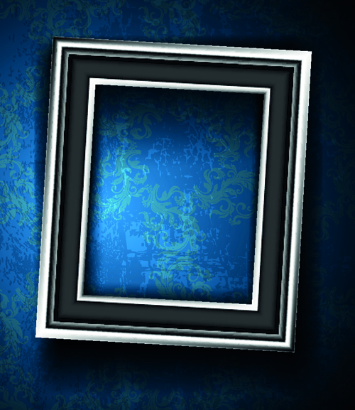 Set of Empty frame on the wall vector 05