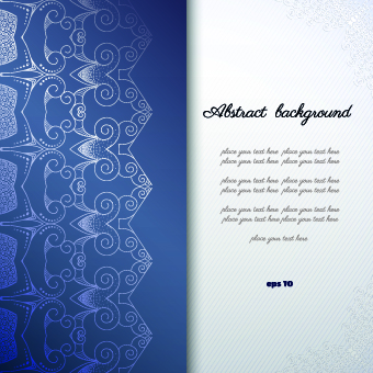 Floral background with you text vector 02