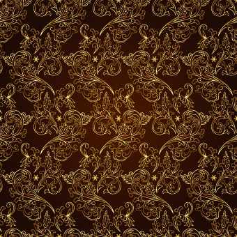 Vintage Gold Floral ornaments 02