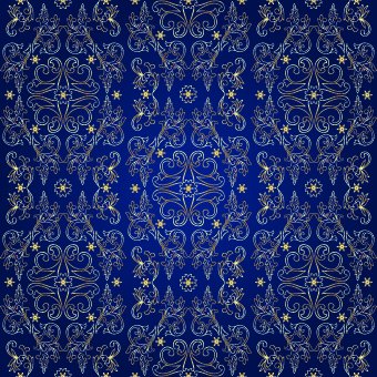 Vintage Gold Floral ornaments 04