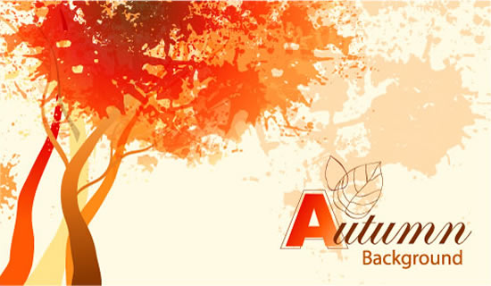 ge background autumn style vector 03 Grunge background autumn style vector 03