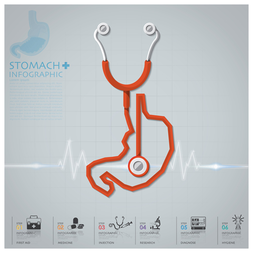 stethoscope medical infographic health 