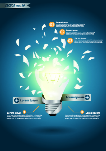 template infographics infographic Idea bulb 