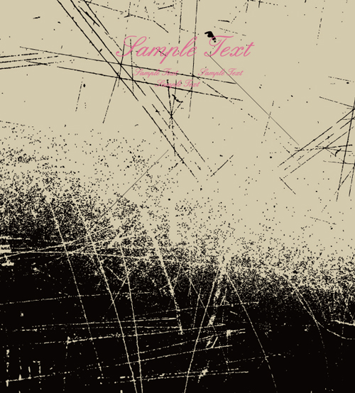 Elements of Ink splash background vector set 04