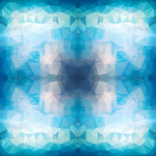 Kaleidoscope geometric shapes background vector material 01