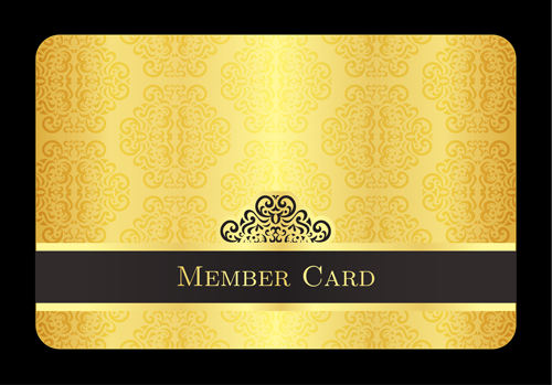 Ornate decorative floral card vector 01