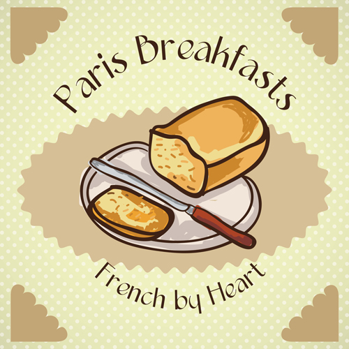 tro bakery background vectors set 03 Retro bakery background vectors set 03