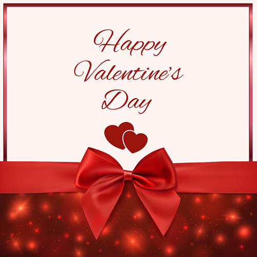 Romantic Valentine gift cards 01 vectors
