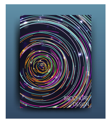 Set of magazine and brochure cover vector 05