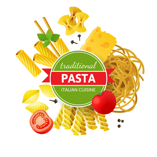 traditional pasta background 